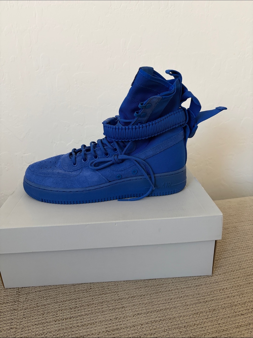 Nike Men’s High-Top Sneakers in Royal Blue